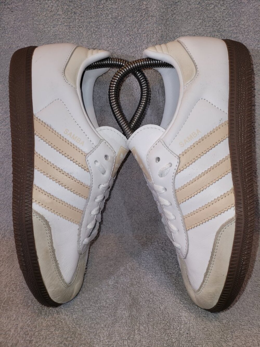Adidas Samba OG Women's Size 6 White Sand Strata Brown Sneakers JH7300 (#1963) - Picture 6 of 16